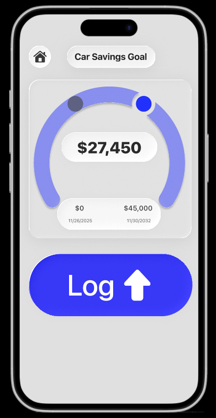 Image of a prototype of a Savings Goal function